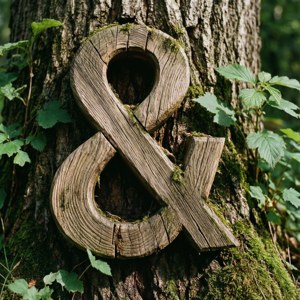 Woodland Ampersand Carving