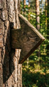 Woodland Carved Back Arrow