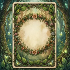 Woodland Nature Tarot Template