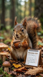 Woodland Squirrel Calendar