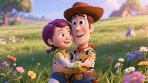 Woody and Bo Embrace