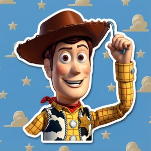 Woody Cowboy Sticker