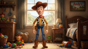 Woody in Andy's Room