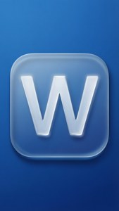 Word Glass Icon