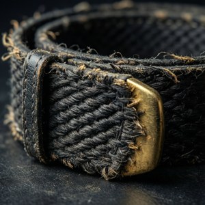 Worn Black Belt Texture