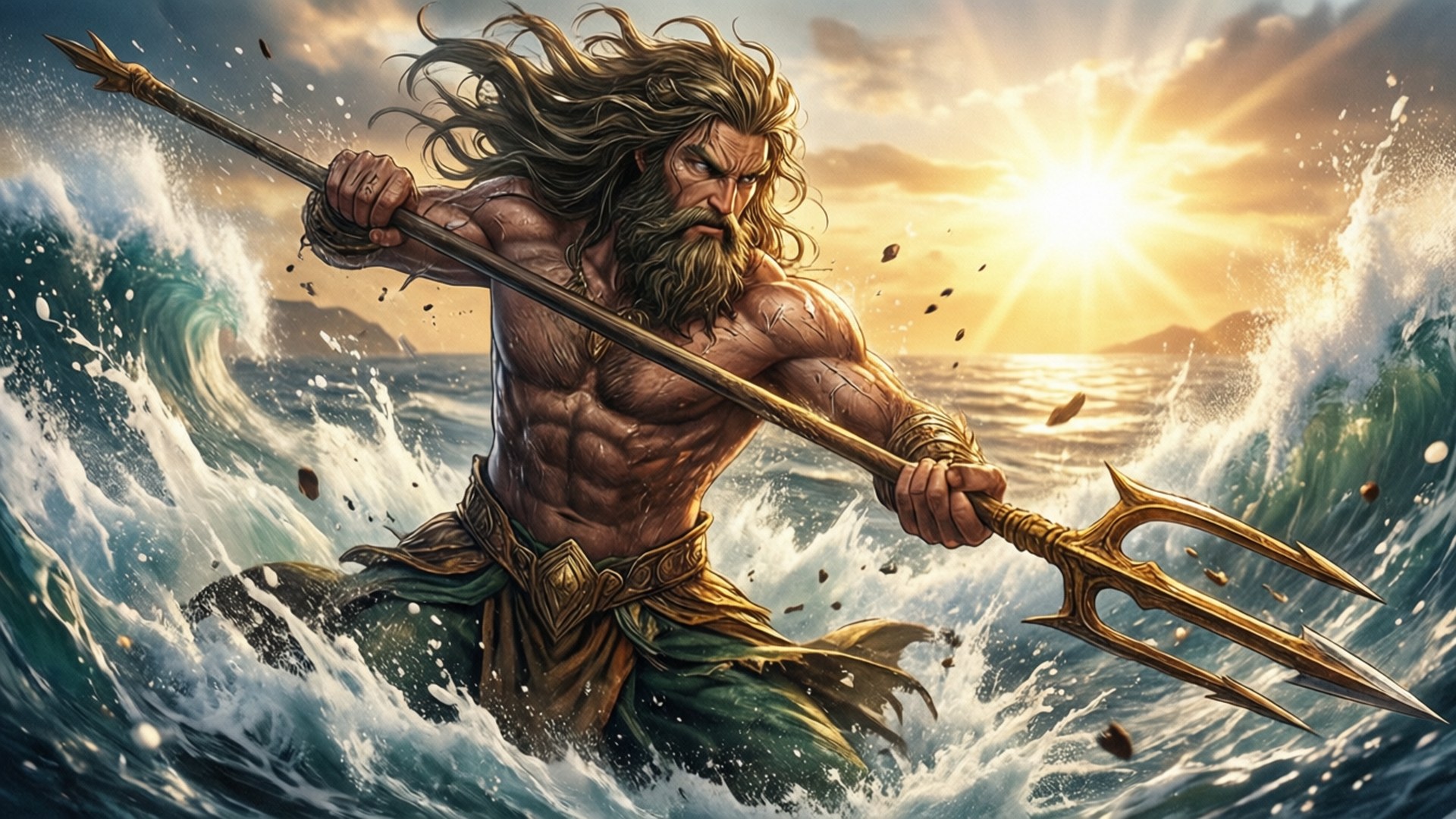 Wrath of the Sea God by Wallpapers.art Studio