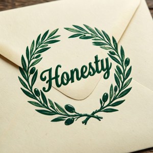 Wreath Honesty Stamp