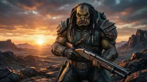 Wrex on Tuchanka Sunset
