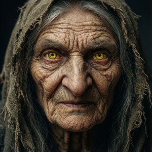 Wrinkled Witch Portrait