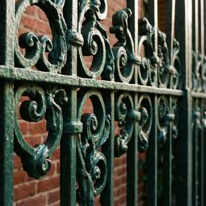 Wrought Iron Scrollwork Detail