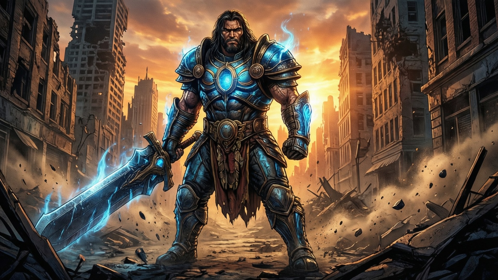 X-O Manowar Ruins by Wallpapers.art Studio