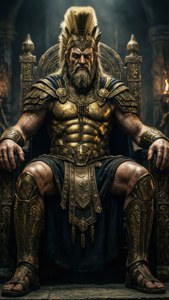 Xerxes on Throne
