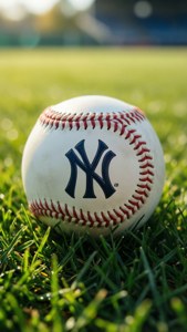 Yankees Baseball Grass