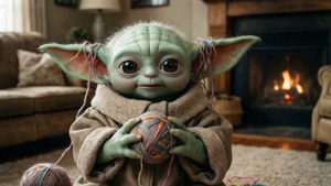 Yarn Tangle Baby Yoda