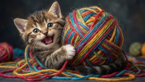 Yarn Tangle Kitten