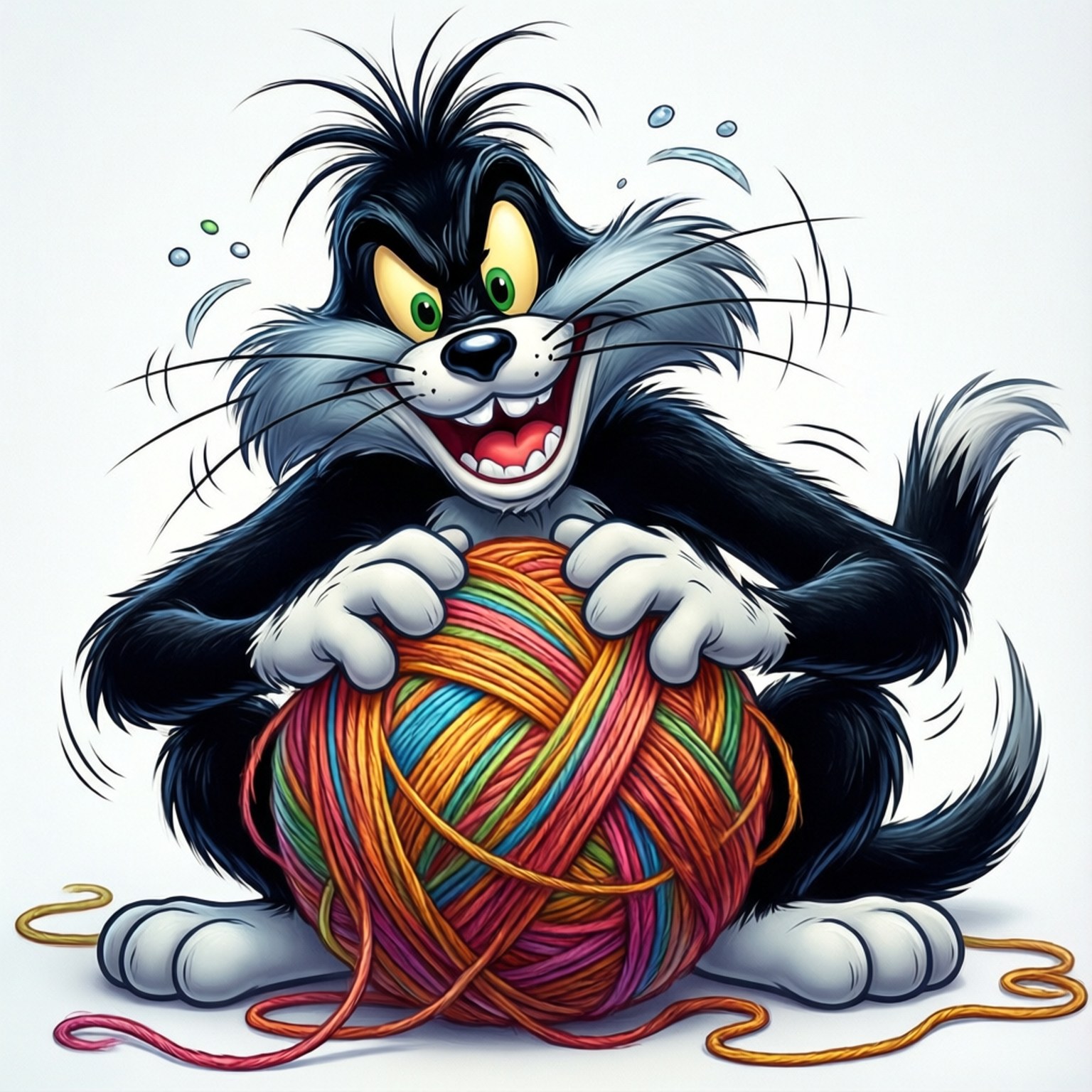 Yarn Tangle Sylvester by Wallpapers.art Studio