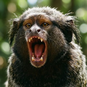 Yawning Monkey Moment