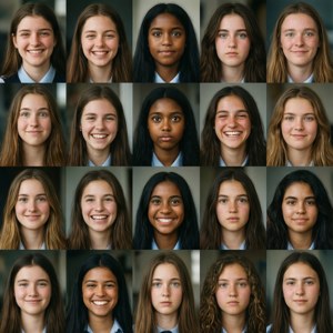 Yearbook Face Collage