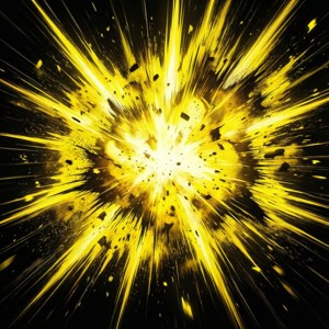 Yellow Burst Effect