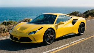Yellow Ferrari Coast