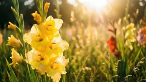 Yellow Gladiolus Meadow