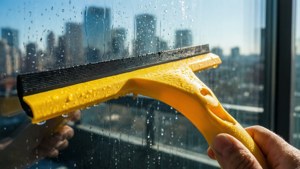 Yellow Squeegee City Reflection