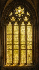 Yellow Stained Glass Window