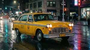Yellow Taxi Night