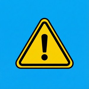 Yellow Warning Blue