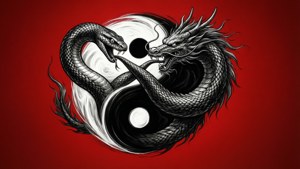 Yin Yang Serpent Dragon