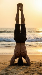 Yoga Beach Sunset