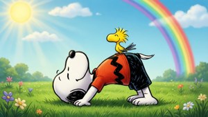 Yoga with Woodstock
