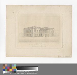York House. The North and East Fronts as seen from the Stableyard