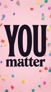 YOU Matter Heart Typography