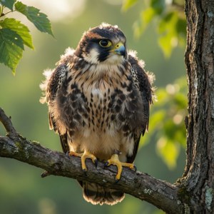 Young Falcon's Gaze