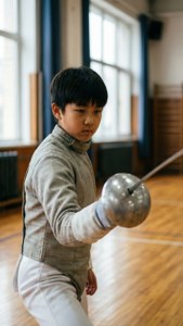 Young Fencer Practice