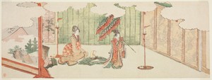 Young girl dancing at nobleman's mansion