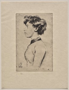 Young Girl in Profile