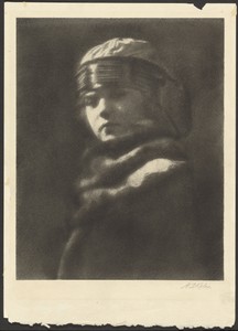 [Young Girl in Smock and Decorative Hat]