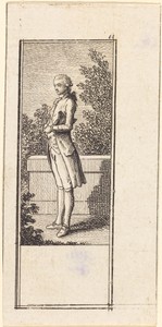 Young Man with Hat under Arm