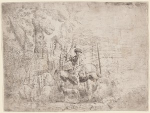 Young Shepherd on Horseback