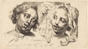 Young Woman Flirting with a Man