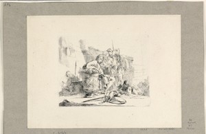 Youth Sitting by an Urn and Other Figures, from the Vari Capricci