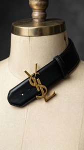YSL Leather Belt Detail