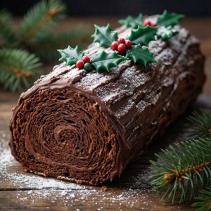 Yule Log Cake Delight