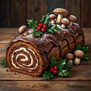 Yule Log Cake Delight