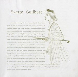 Yvette Guilbert-French Series:  No. 1