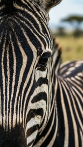 Zebra Stripes Close-up