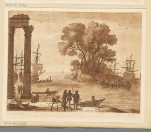 Zeehaven met inscheping van H. Paulus