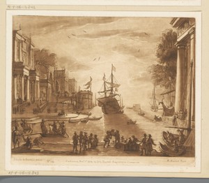 Zeehaven met Odysseus die Chryseïs terugbrengt bij Chryses